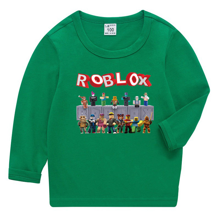 Kids Korean Style Roblox Long Sleeve T-Shirt