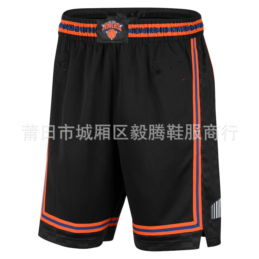 New Basketball Shorts with Embroidered Team Logos