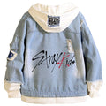KPOP Stray Kids Merch Stray Kids Hoodie Felix Hyujin I.N Jisung Woojin Denim Jacket