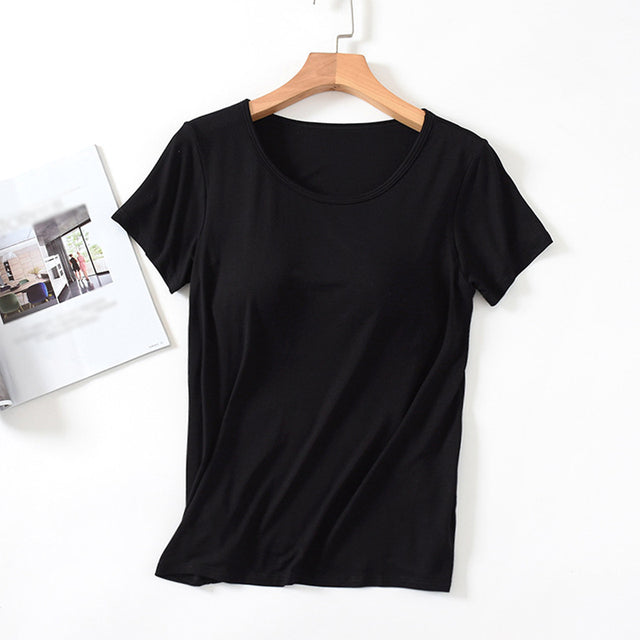 Women's Casual Summer T-Shirt with Cushion Fit