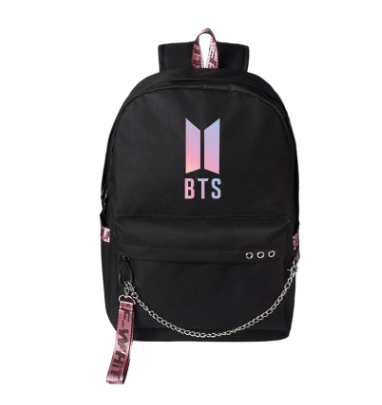 BTS Style Backpack with USB Charging for Students