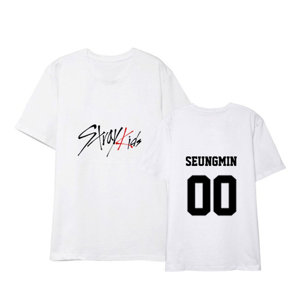 JUNG KOOK Kpop Stray Kids Shirt Bangchan Felix Hyunjin Changbin Woojin Jeongin Jisung Minho Seungmin T-Shirt Tee