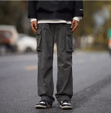 High Street Utility Multi-Pocket Straight Work Pants