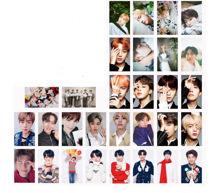 BTS 16-Piece LOMO Card Set (Collectible Cards)