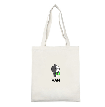 BTS Cartoon Canvas Shoulder Bag - Simple and Versatile