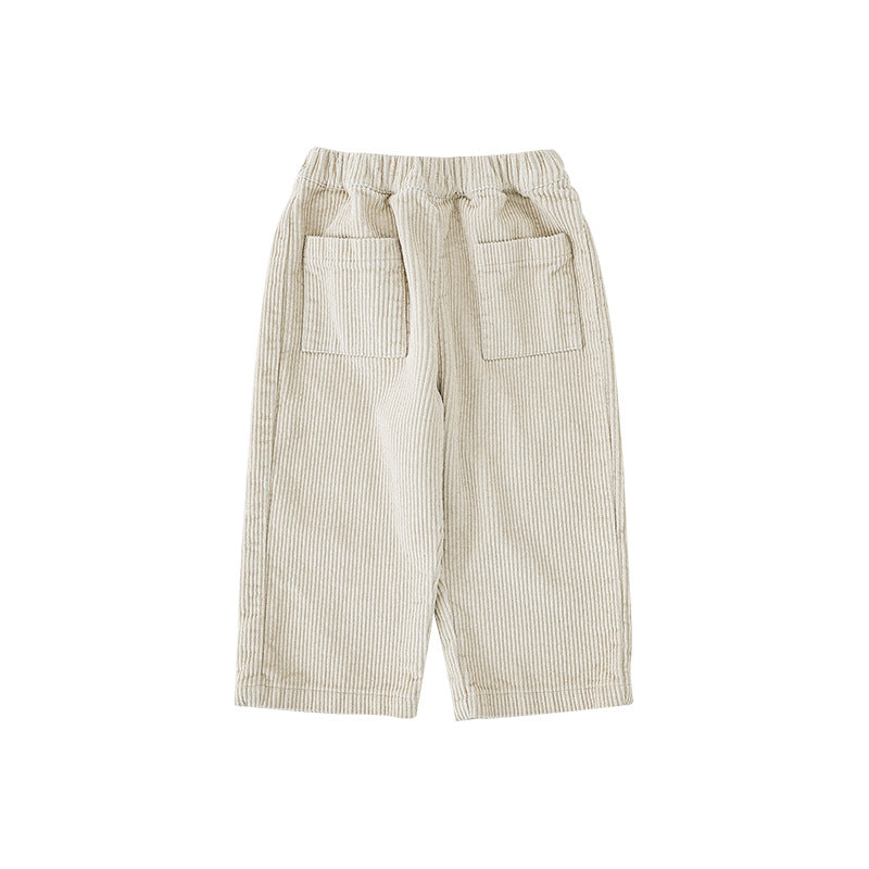 Children's Cotton Corduroy Trousers for Autumn/Winter