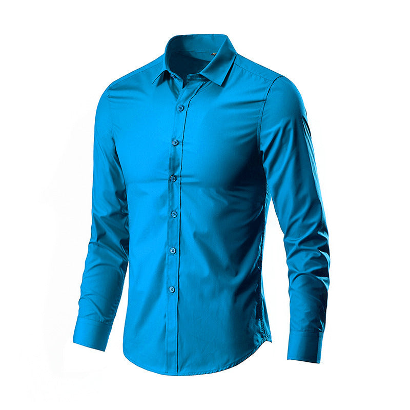 Spring New Men's Long Sleeve Shirt - Korean Style