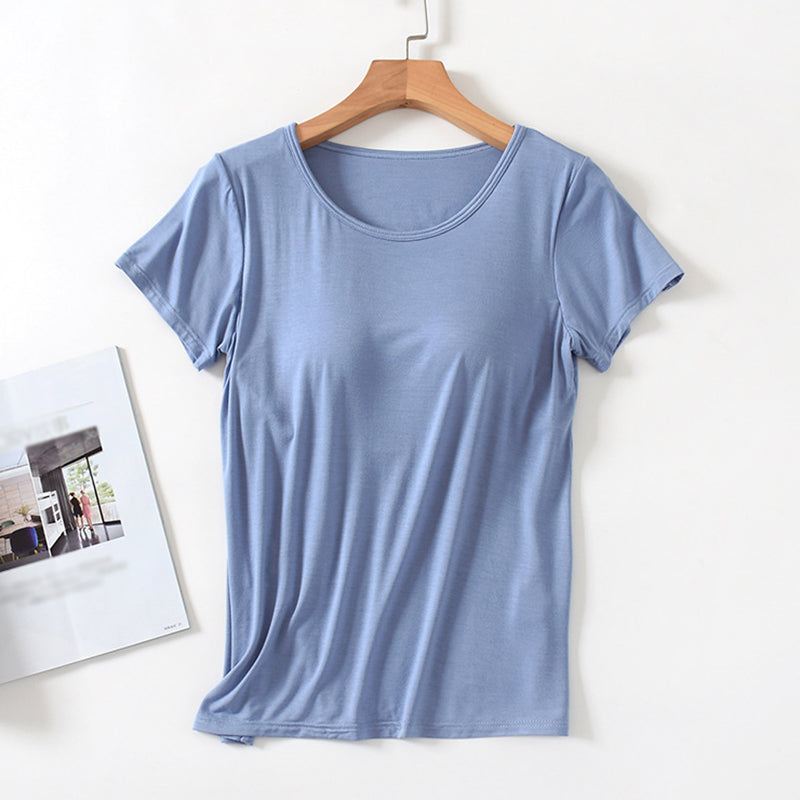 Women's Casual Summer T-Shirt with Cushion Fit