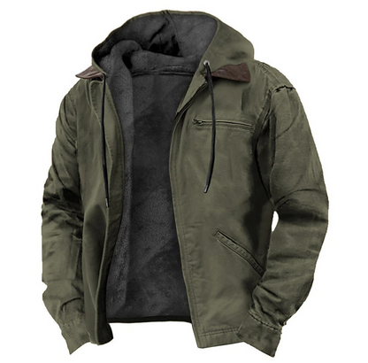 Color Cast Hooded Sweater