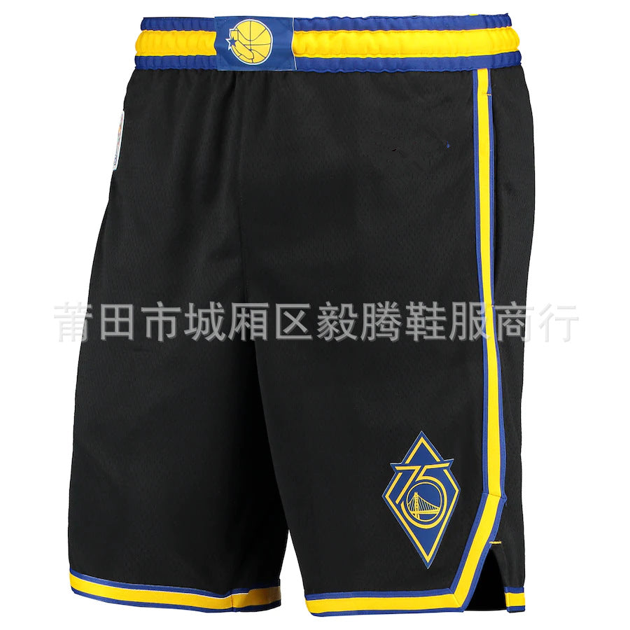 New Basketball Shorts with Embroidered Team Logos