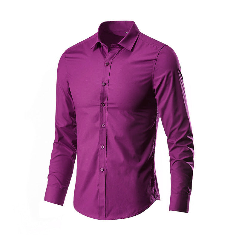 Spring New Men's Long Sleeve Shirt - Korean Style