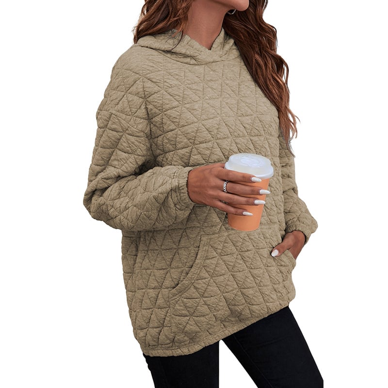 Women's Autumn Solid Color Hooded Sweater
