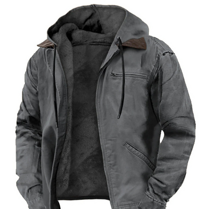 Color Cast Hooded Sweater