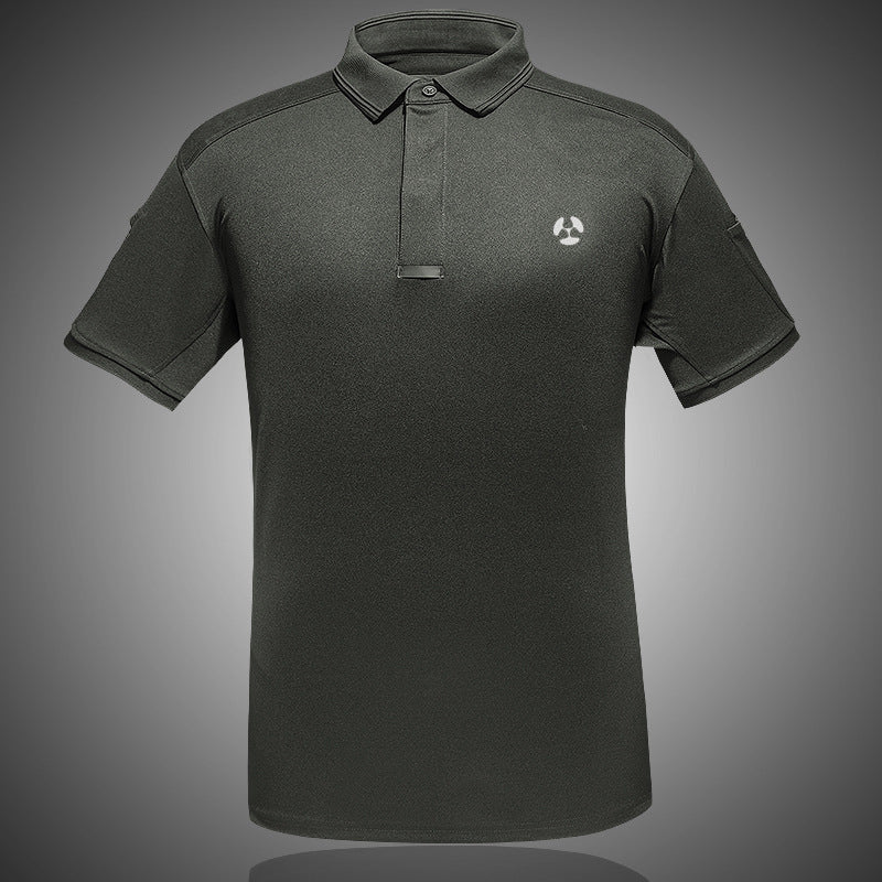 Men's Tactical Short Sleeve Polo Outdoor Quick-Dry Shirt