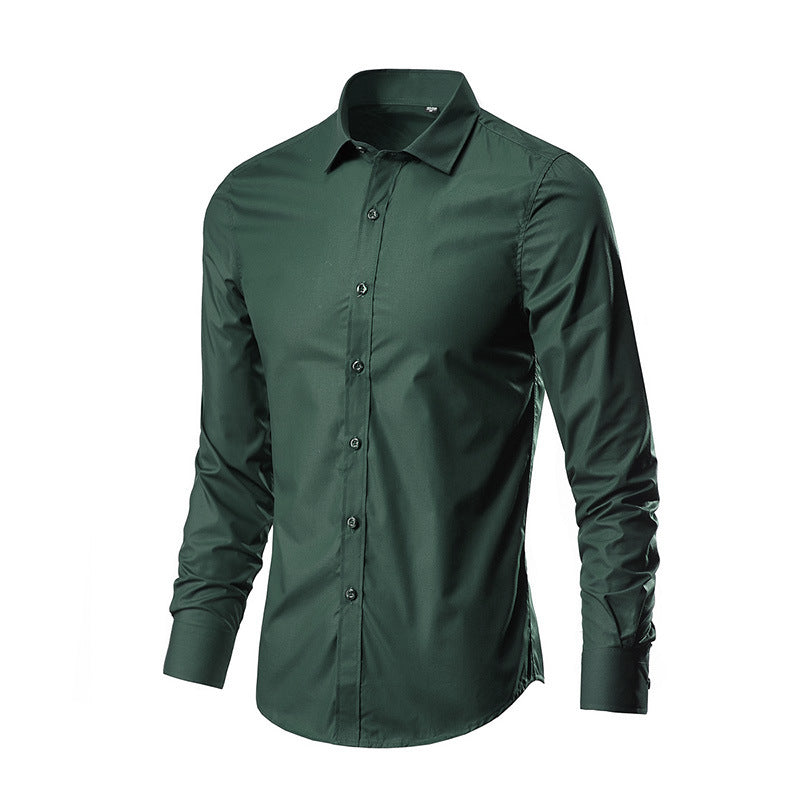 Spring New Men's Long Sleeve Shirt - Korean Style