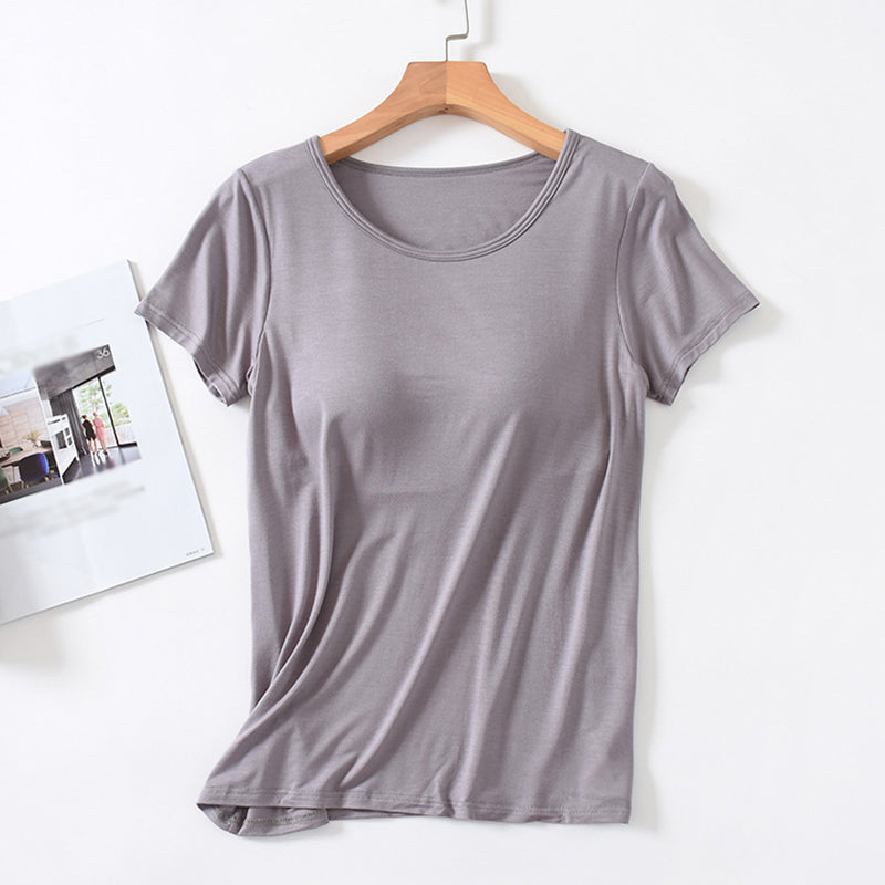Women's Casual Summer T-Shirt with Cushion Fit