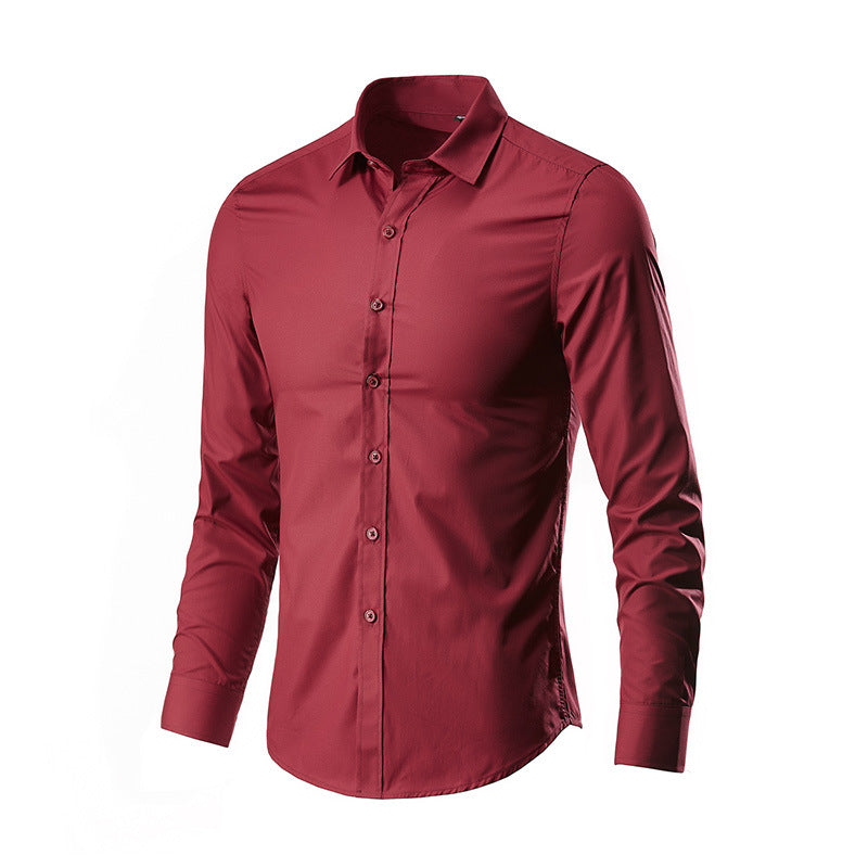 Spring New Men's Long Sleeve Shirt - Korean Style