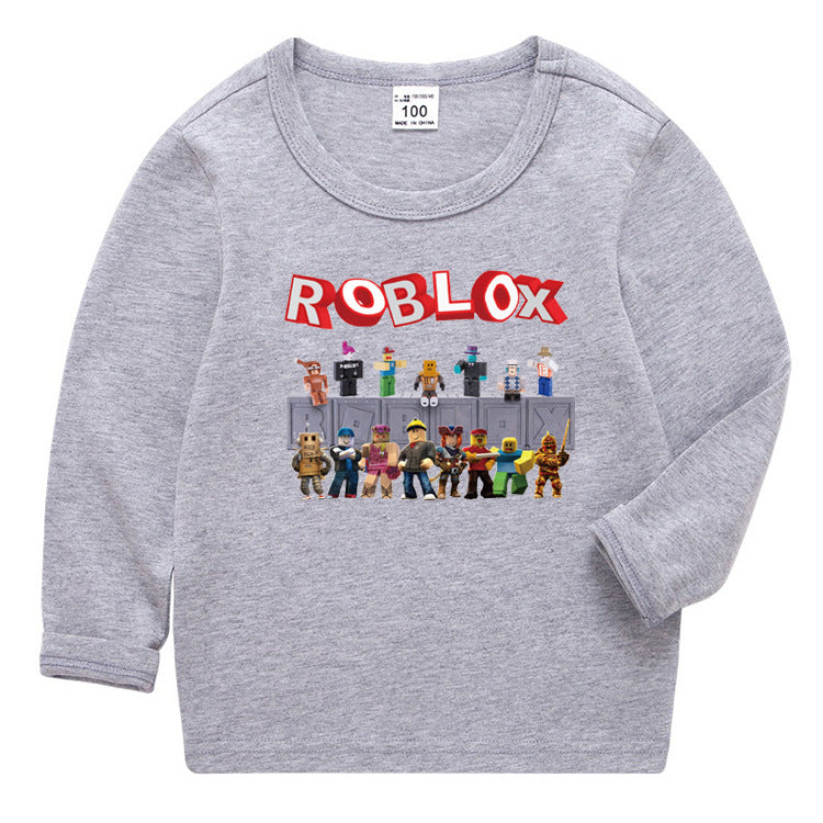 Kids Korean Style Roblox Long Sleeve T-Shirt