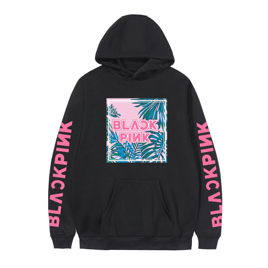 Blackpink Hoodie with Heart & Letter Designs (Casual)