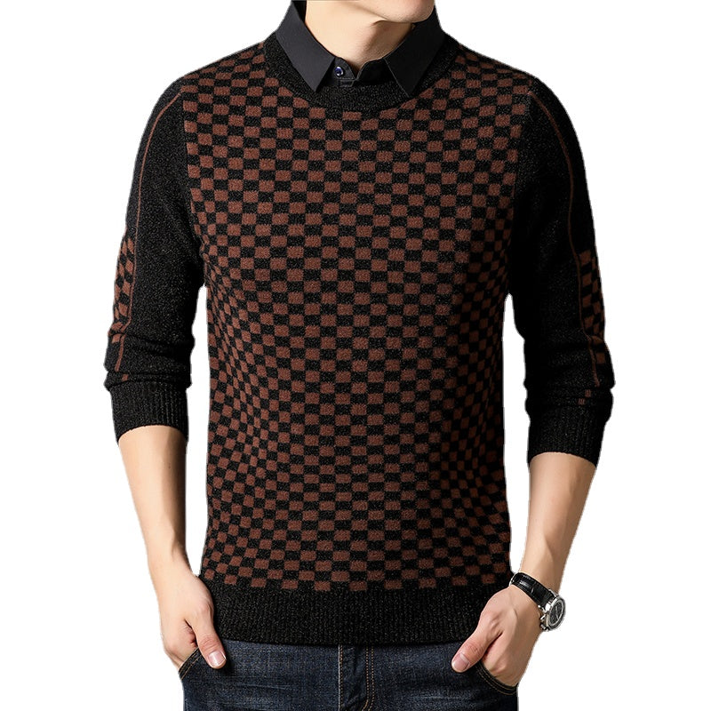 Trendy Casual Men's Knitwear for Autumn and Winter