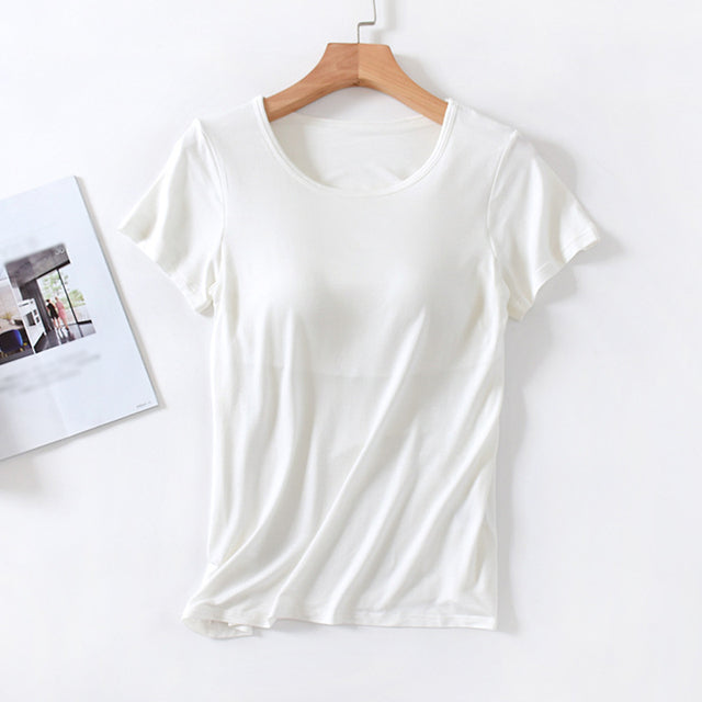 Women's Casual Summer T-Shirt with Cushion Fit
