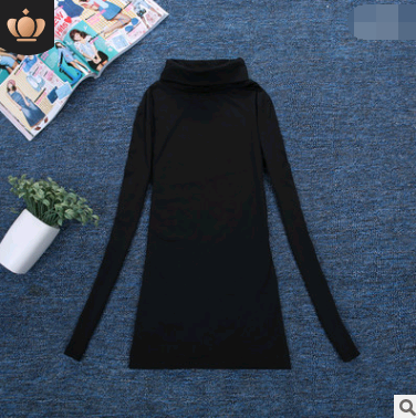 Women's High Neck Fleece Long Sleeve T-Shirt