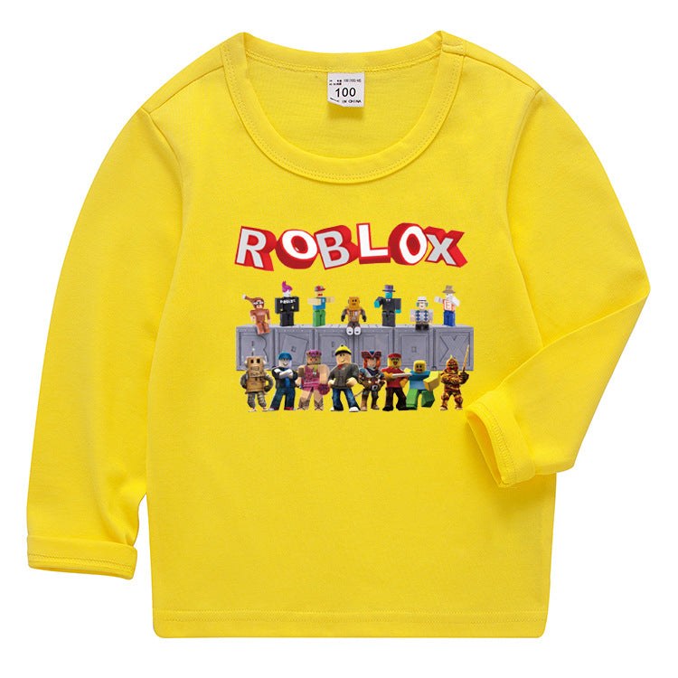 Kids Korean Style Roblox Long Sleeve T-Shirt