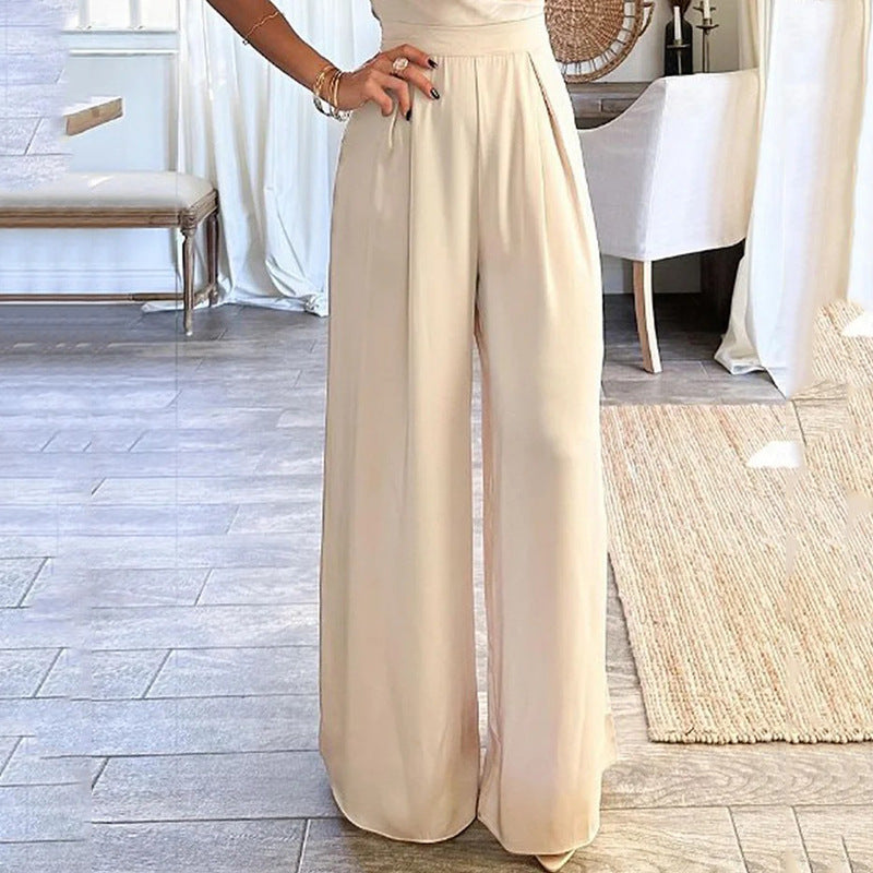 Women's Fashion V-Neck Sleeveless Jumpsuit
