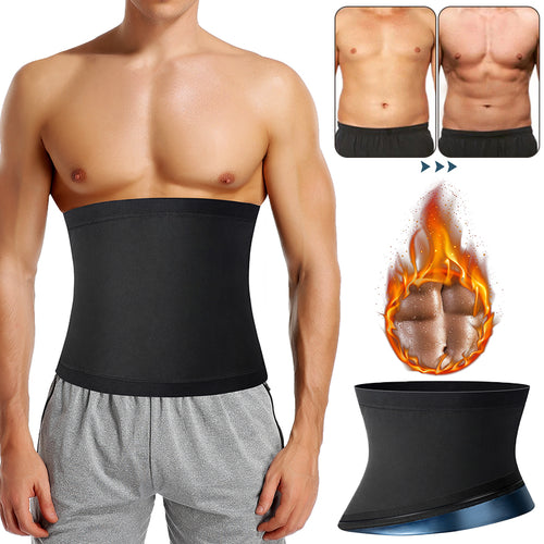Men's Sauna Body Shaper Waist Trainer Slimming Belt