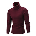Men's Casual High Neck Long Sleeve Fried Dough Sweater