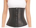 25 Steel Bone Zip-Up Latex Fitness Shapewear Top