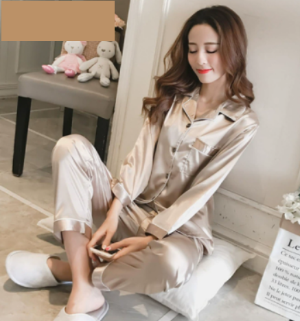 Autumn Ice Silk Loungewear