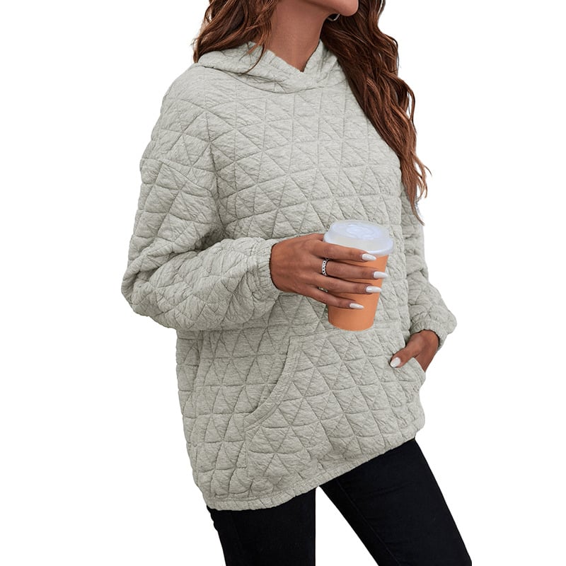 Women's Autumn Solid Color Hooded Sweater