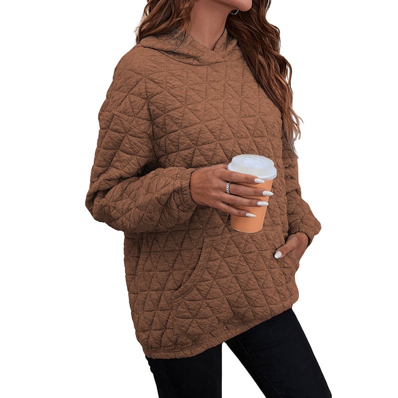 Women's Autumn Solid Color Hooded Sweater