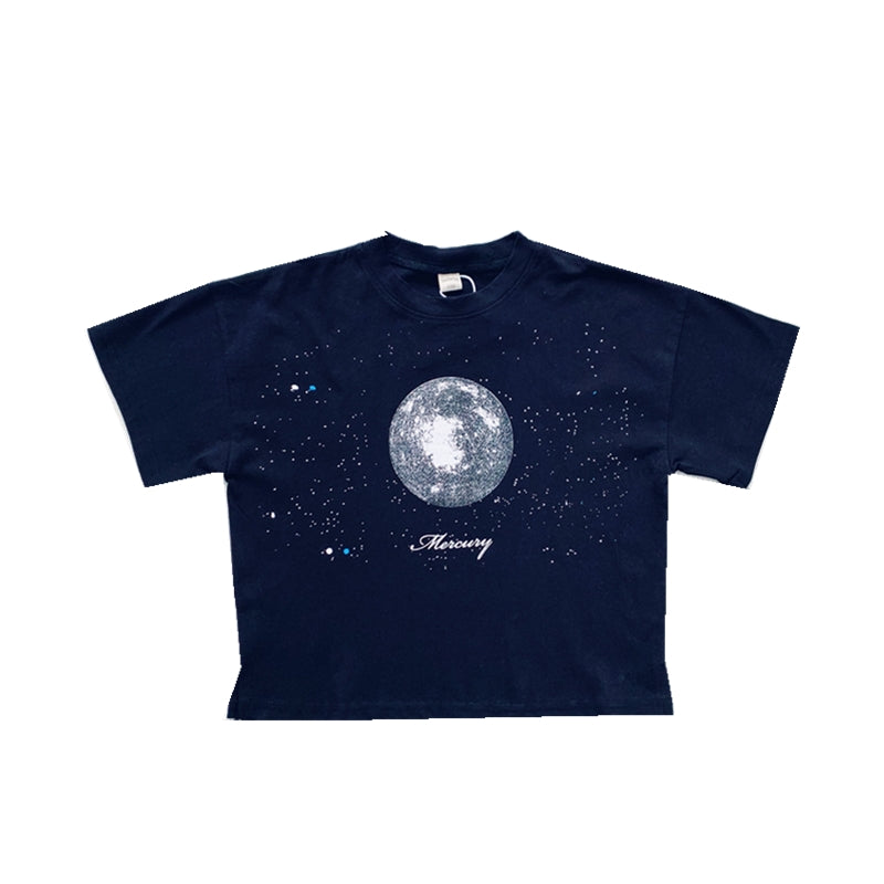 Xiaojiejia Boys Short Sleeve T-shirt with Cartoon Print
