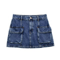 Denim Half Skirt for Women's Fashion Work Section