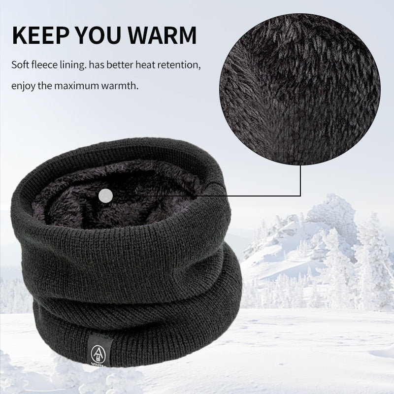 Unisex Thick Knit Wool Scarf