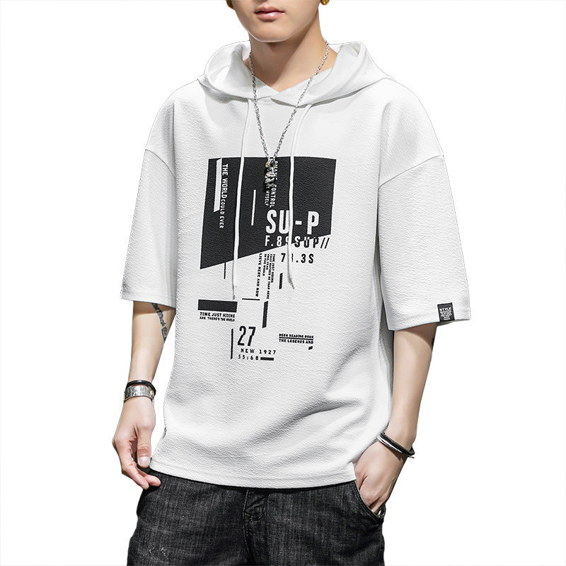 Men's Casual Short Sleeve Hoodie - Spring/Fall 2020
