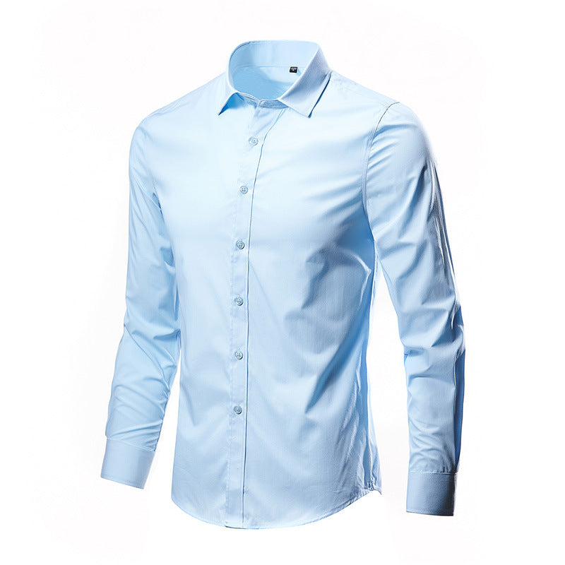 Spring New Men's Long Sleeve Shirt - Korean Style
