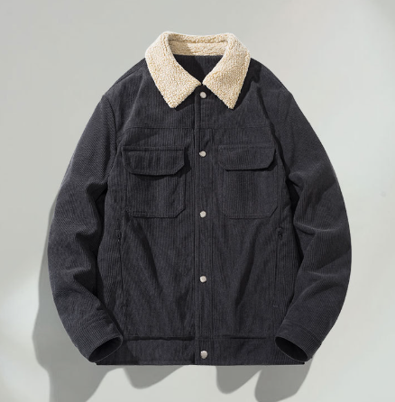 Plus Size 160KG Vintage Oversized Men's Jacket (One)