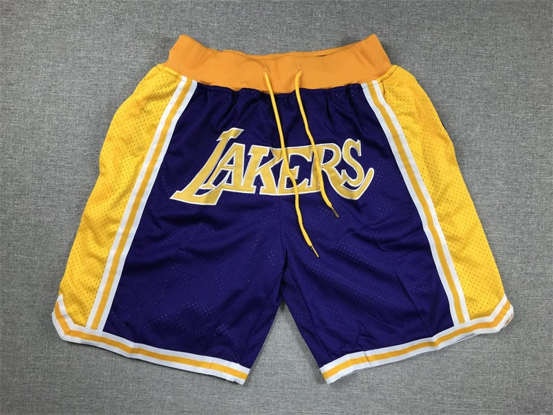 Lakers James Inspired Vintage Just Don Basketball Shorts