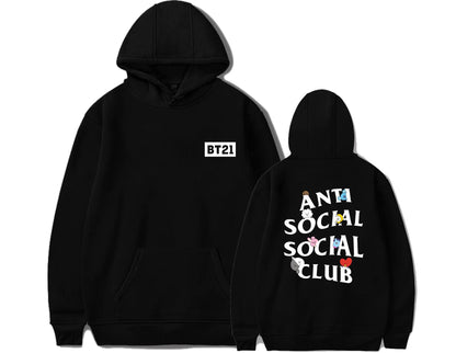BTS Cartoon Style Hoodie and Merchandise Hoodie
