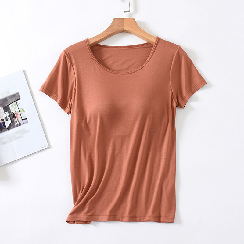 Women's Casual Summer T-Shirt with Cushion Fit