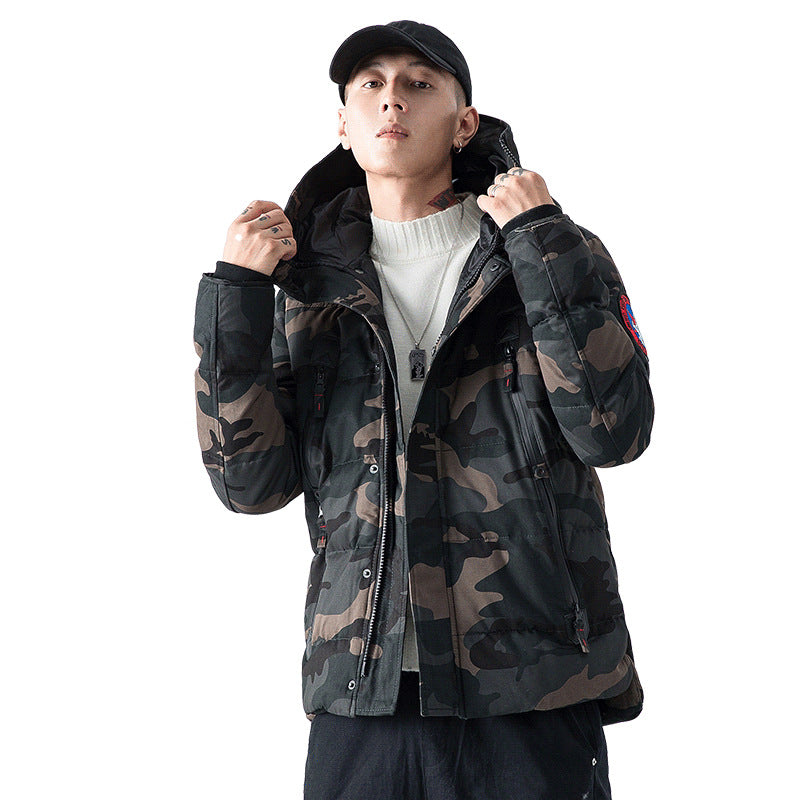 Men's Winter Camouflage Hoodie Jacket (Thick & Warm)