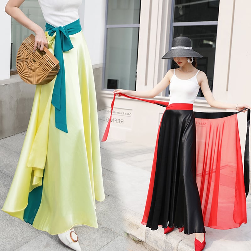Chiffon One-Piece Women's Large Skirt