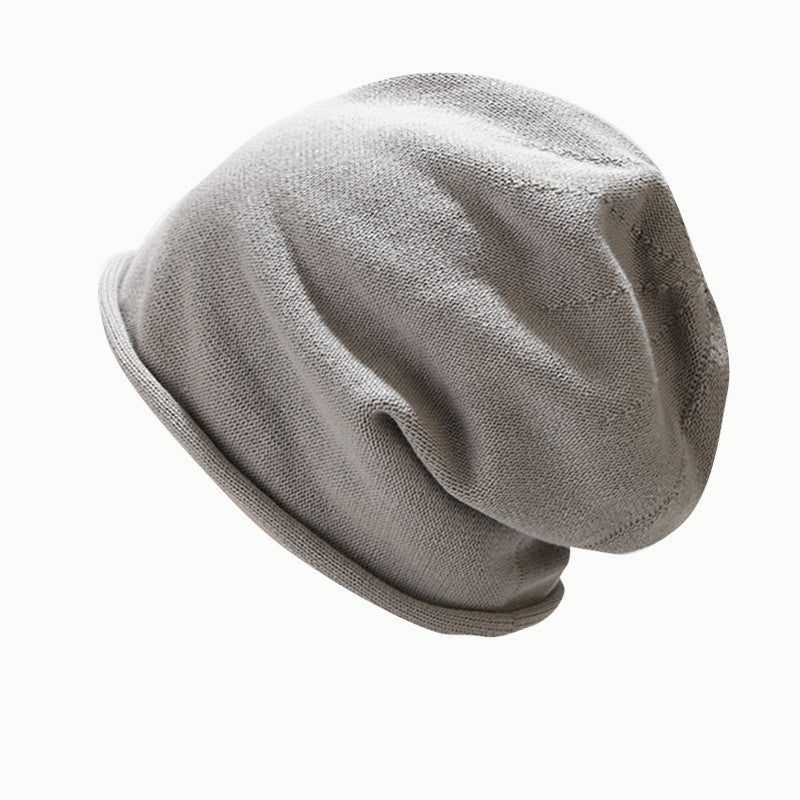 Japanese Retro Thin Knitted Hat for Autumn & Winter