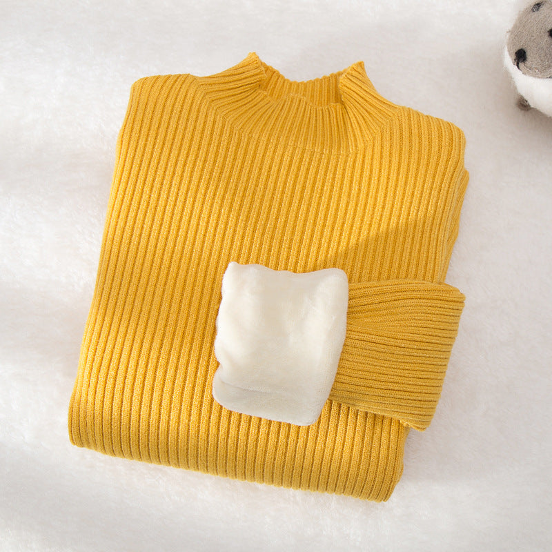 Fall Winter Kids Knitted Turtleneck Sweater