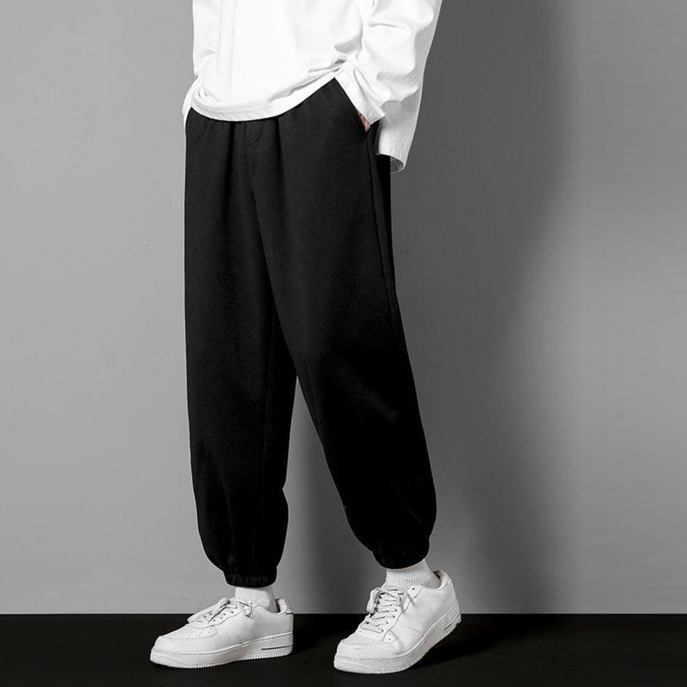 Men's Casual Loose Ice Silk 3/4 Pants for Spring/Summer