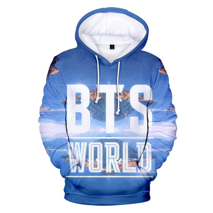 BTS Hoodie - Digital Print 3D Fashion Sweatshirt
