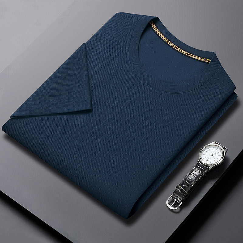 Men's Short Sleeve Waffle T-Shirt - Summer Casual